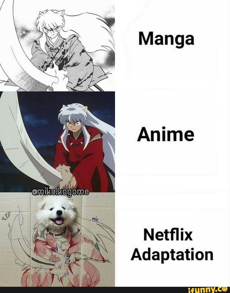 Anime Naruto e Inuyasha na Netflix