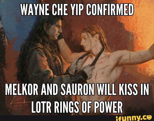 WAYNE CHE YIP CONFIRMED MELKOR AND SAURON WILL KISS IN LOTR RINGS OF ...