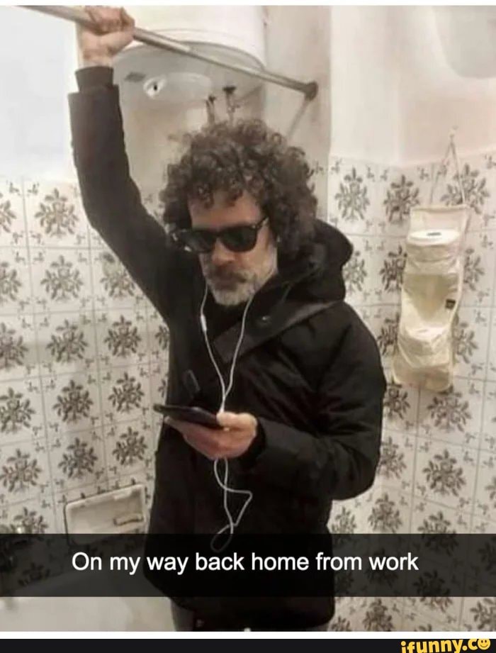 On my way back home from work