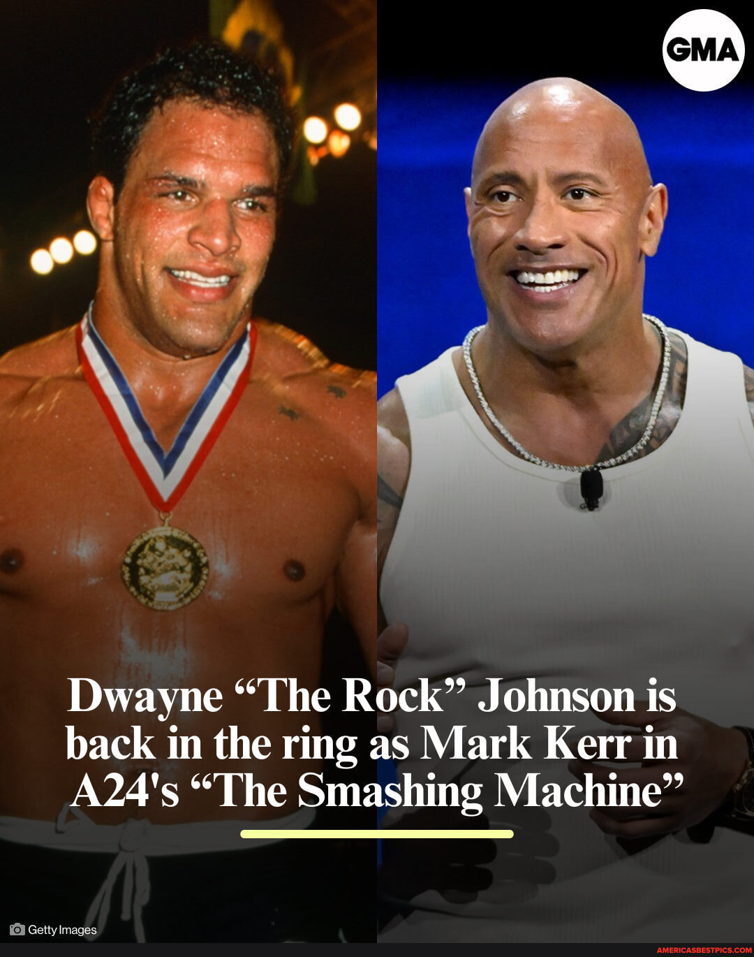 Dwayne @therock Johnson is back in the ring in the first look for "The