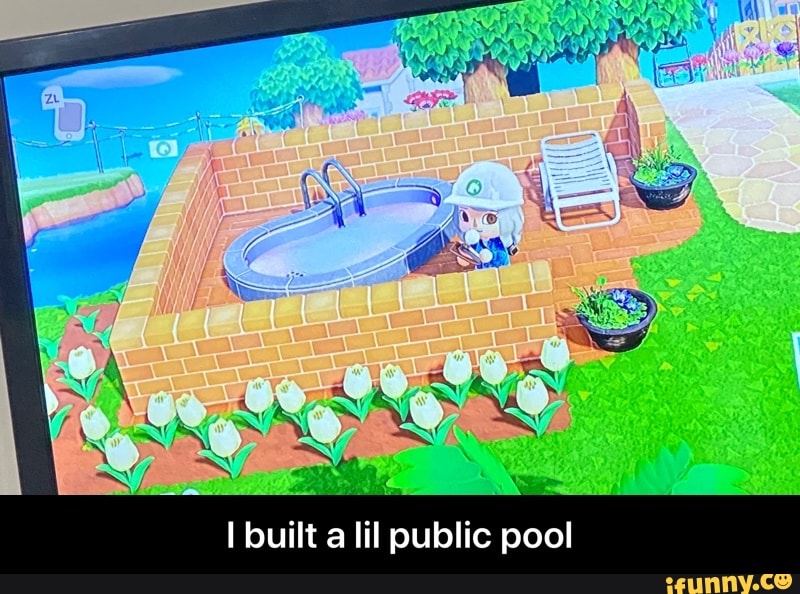 I built a lil public pool