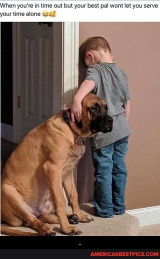When you're in time out but your best pal wont let you serve your time alone - .