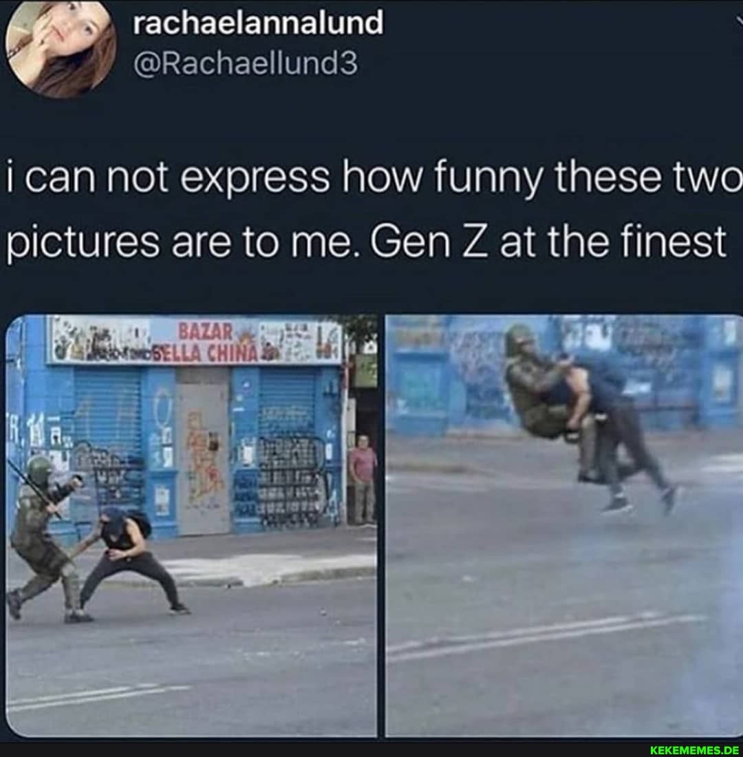 rachaelannalund
i can not express how funny these two pictures are to me. Gen Z at the finest
il