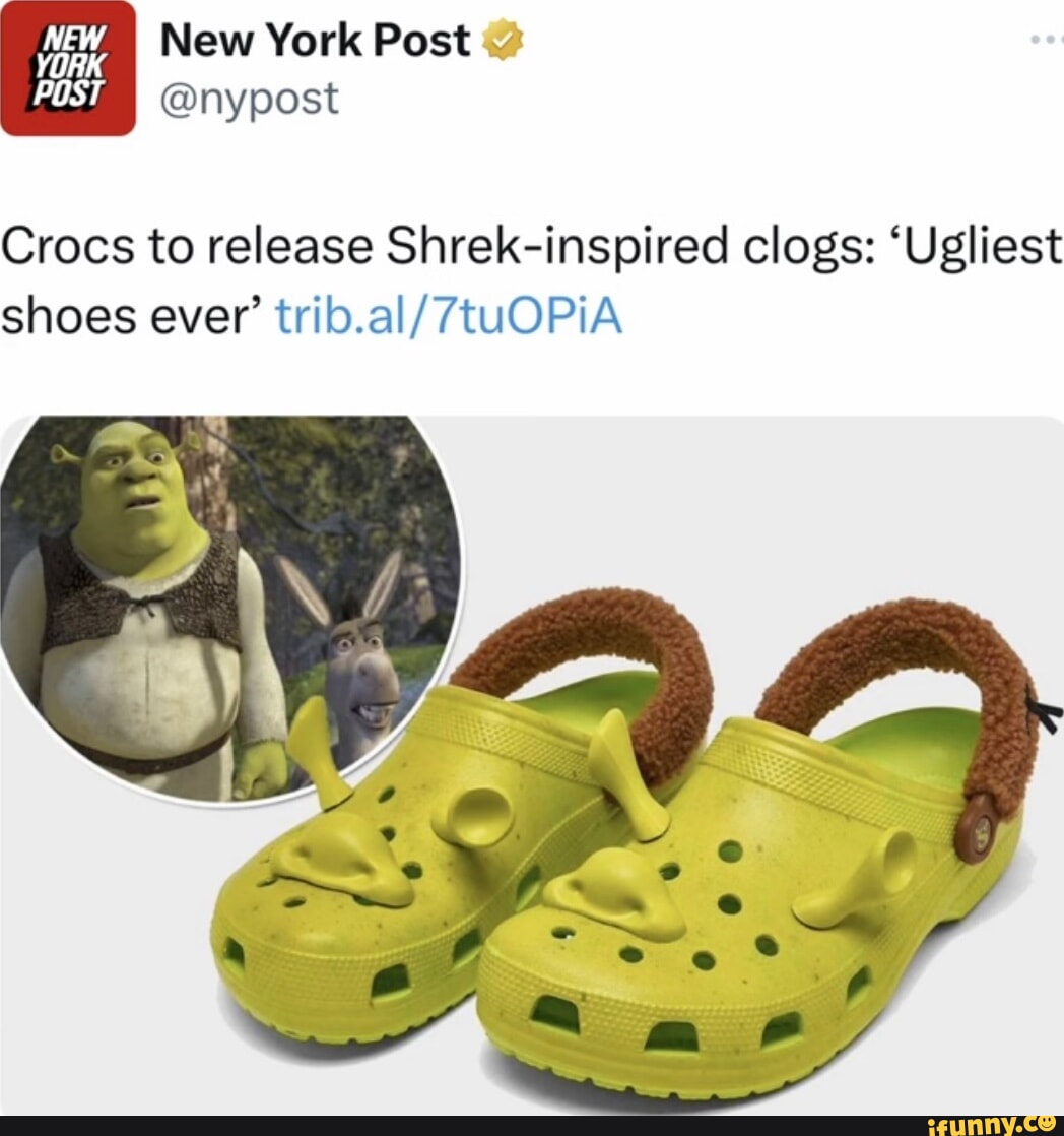 New York Post I @nypost Crocs to release Shrek-inspired clogs: 