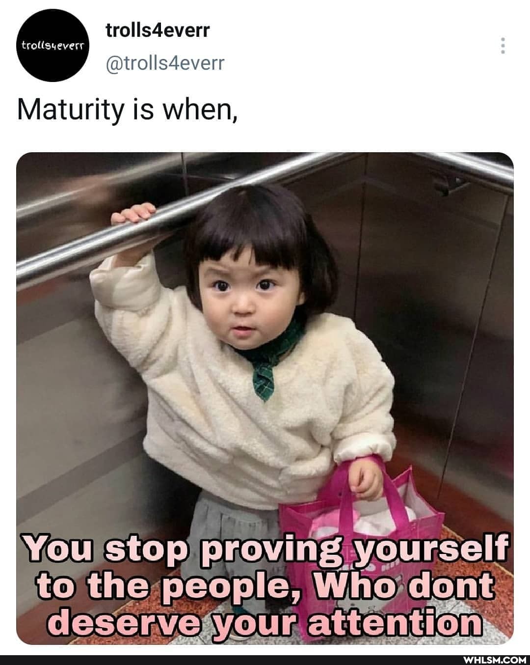 @trolls4everr
Maturity is when,
Youstop) proving; yourself to the people, Who: deservesyour, attention),