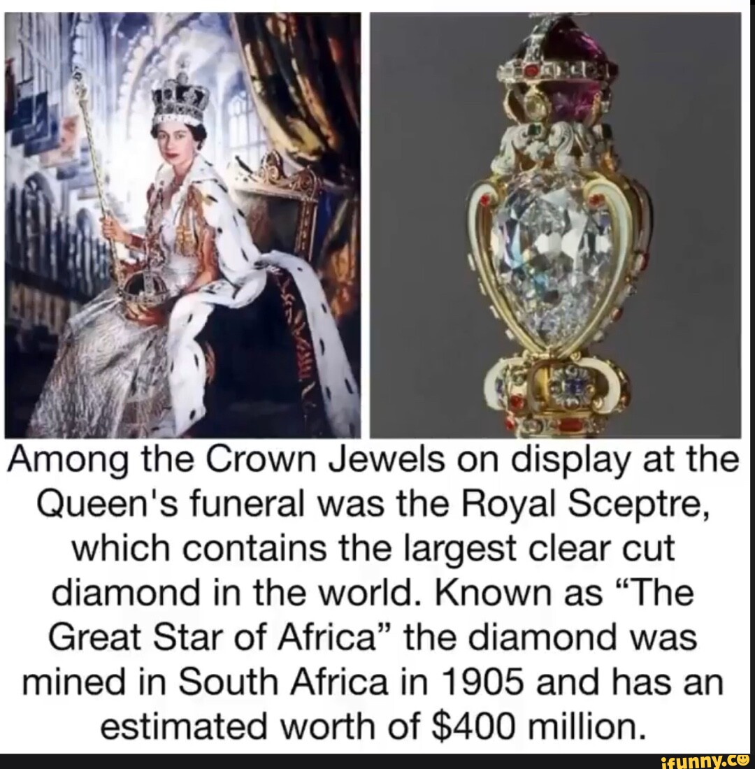 Among the Crown Jewels on display at the Queen's funeral was the Royal