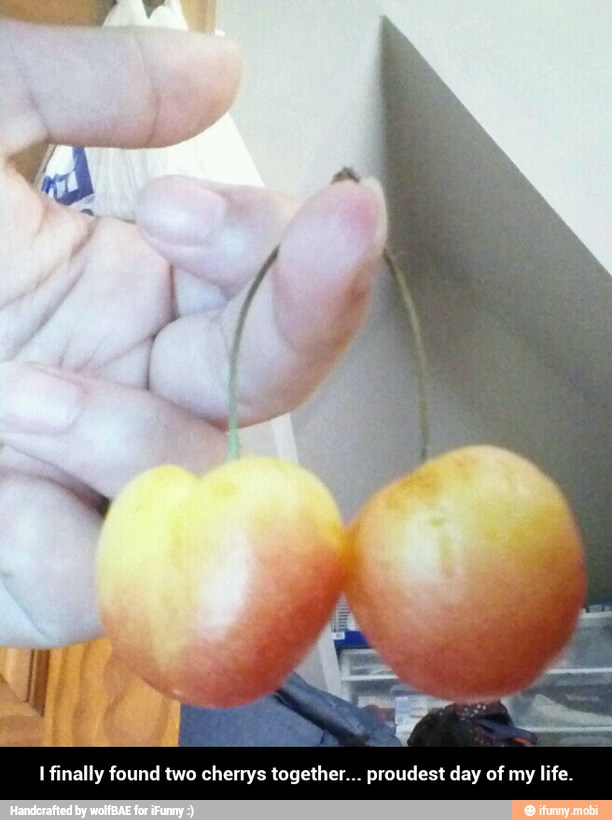 I finally found two cherrys together... proudest day of my life. - I finally found two cherrys together... proudest day of my life.
