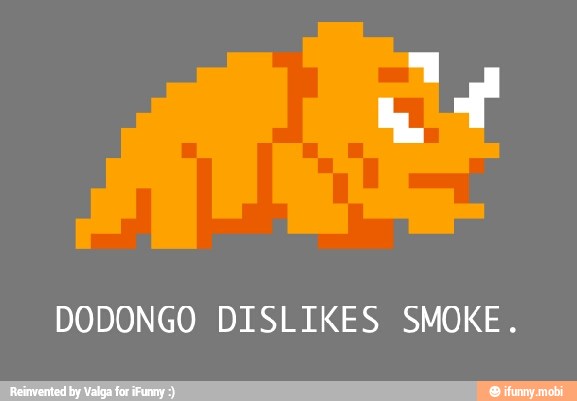 DODONGO DISLIKES SMOKE.