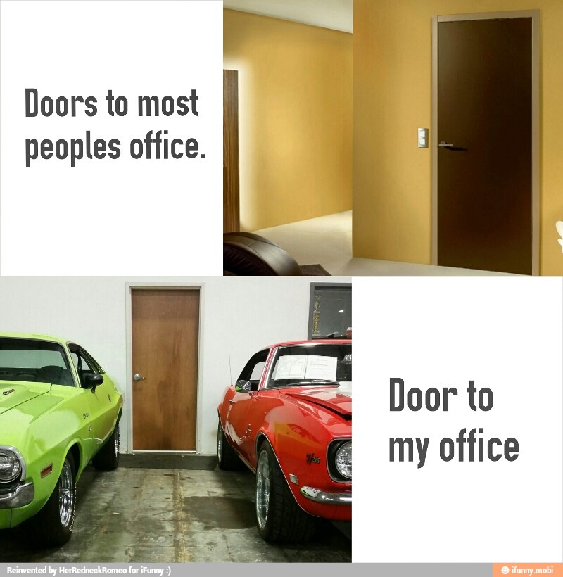 Doors to most
peoples office.
Door to
my office