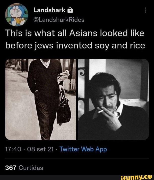 Landshark LandsharkRides This is what all Asians looked like before