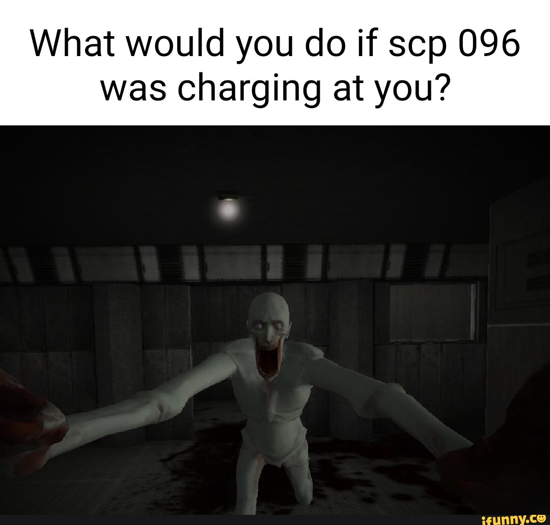SCP-096-1: *sees 4 pixels of SOP-096's face* SCP-096: - iFunny