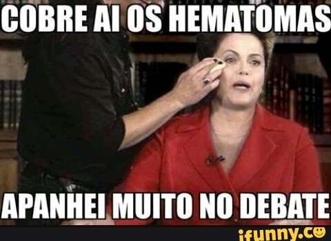 COBRE Al OS HEMATOMAS
APANHEI MUITO NO DEBATE