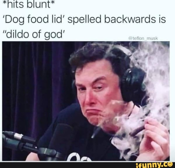 'Dog food lid' spelled backwards is "dildo of god' iFunny