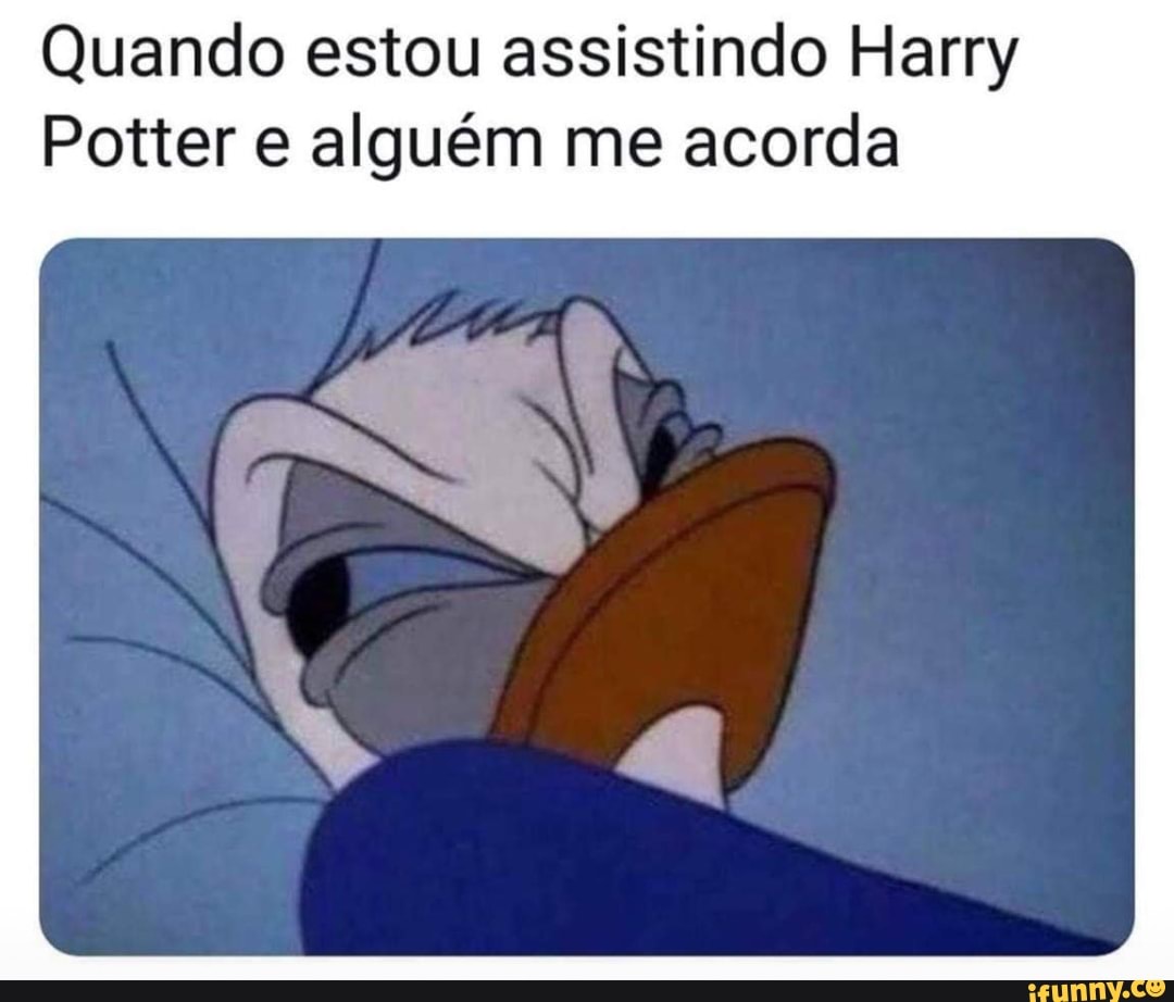Quando estou assistindo Harry
Potter e alguém me acorda