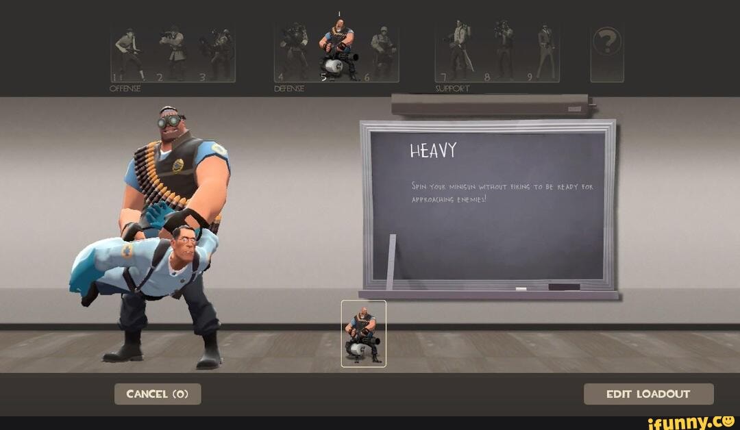 HEAVY
'SrIN -YoUR MINIGUN WITHOUT FIRING TO BE READY FoR APPROACAING ENESAIES!