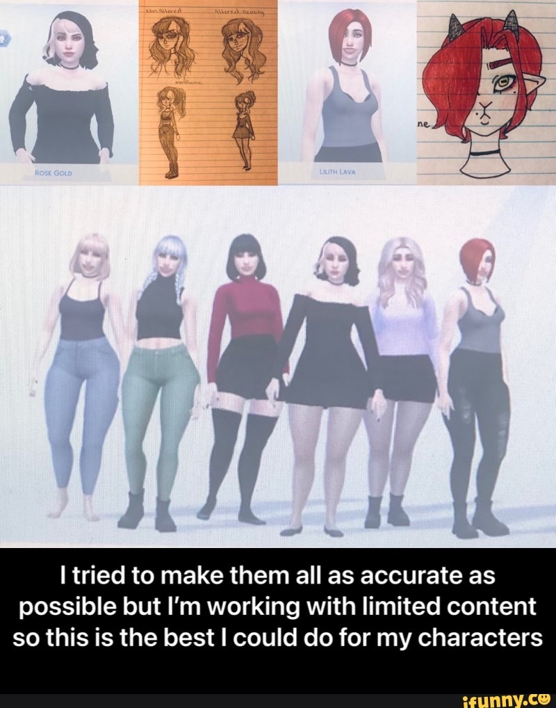 AC
I tried to make them all as accurate as possible but I'm working with limited content so this is the best I could do for my characters - I tried to make them all as accurate as possible but I’m working with limited content so this is the best I could do for my characters