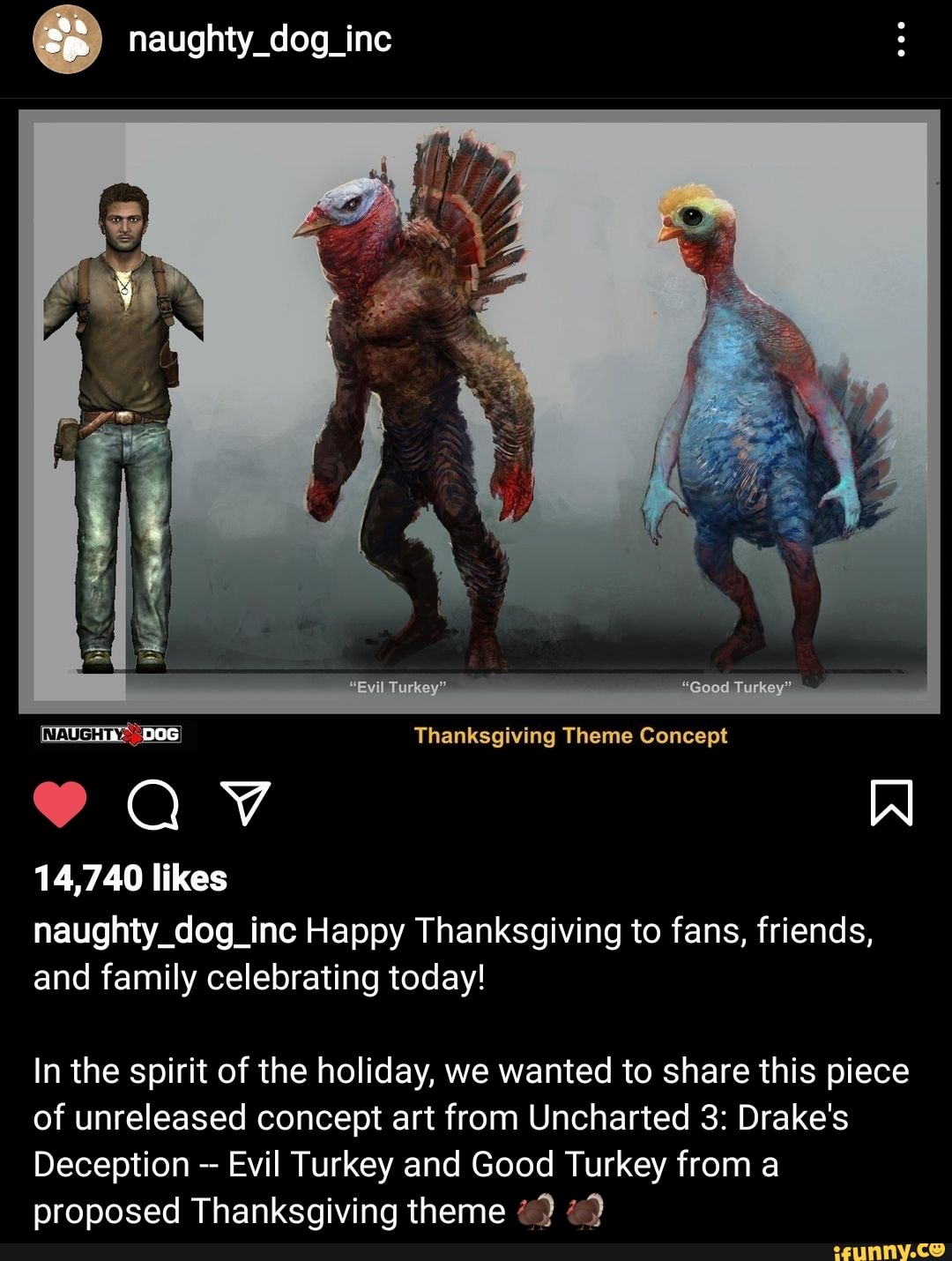Naughty_dog_inc : Turkey" Thanksgiving Theme Concept 14,740 likes
