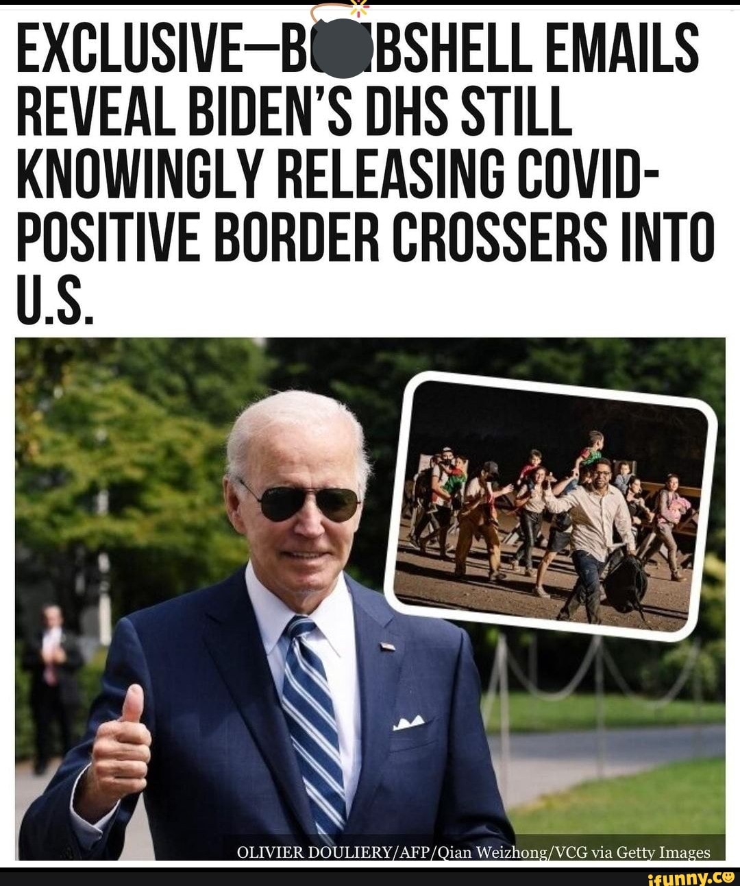 SMELL EMAILS REVEAL BIDEN'S DHS STILL KNOWINGLY RELEASING COVID- BORDER ...