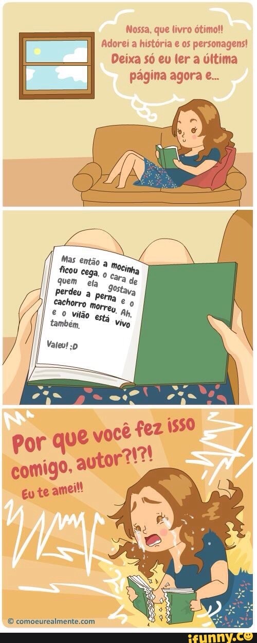 Nossa, que livro ótimo!!
Adorei a história e os personagens!
Deixa só eu ler a última
página agora e...