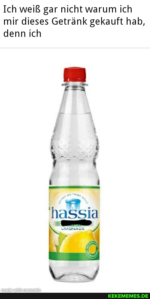 Ich weiß gar nicht warum ich mir dieses Getränk gekauft hab, denn ich