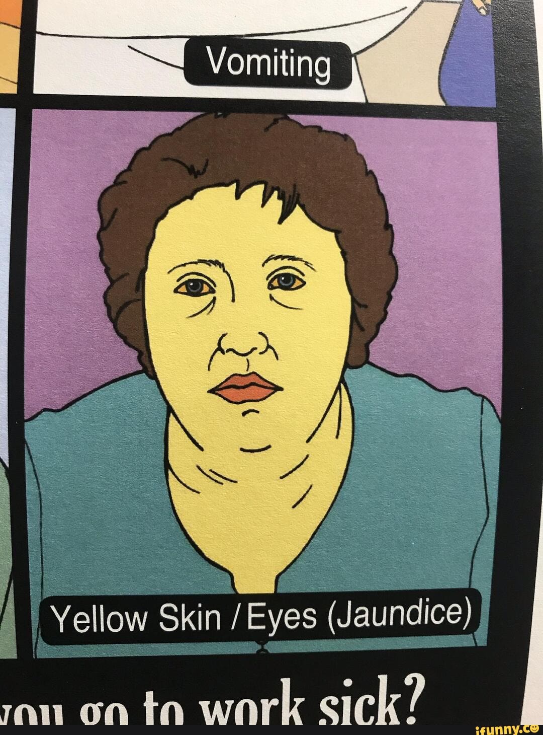 Health inspector infographics Yellow Skin /Eyes (Jaundice) iFunny