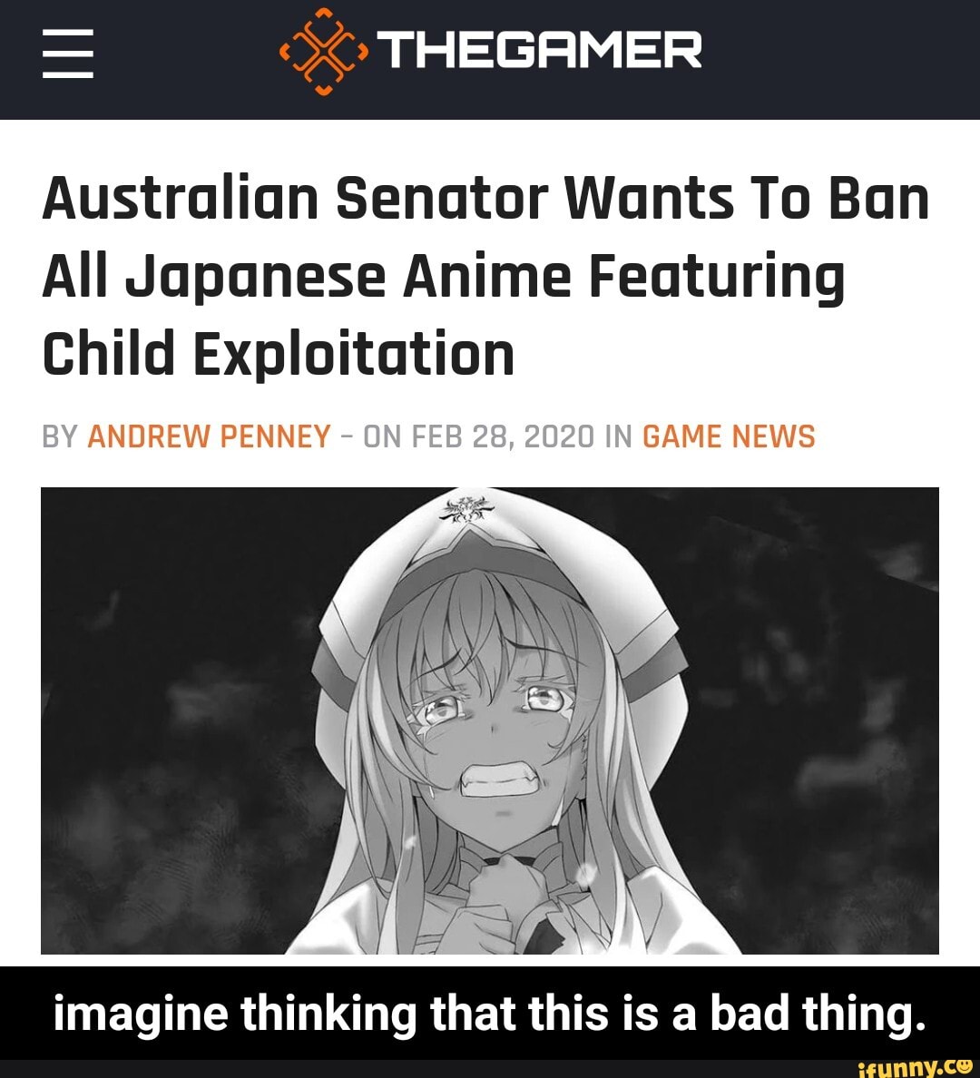 Australian Senator Wants To Ban Anime