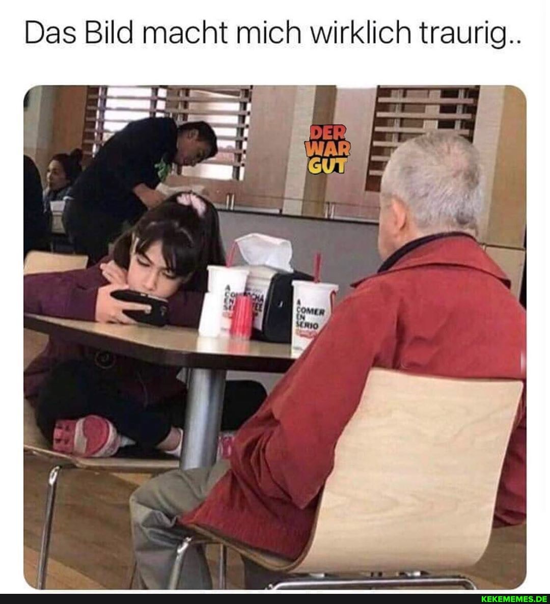 Das Bild macht mich wirklich traurig..