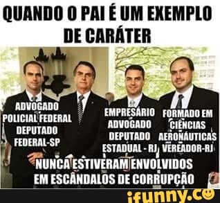 EMPRESÁRIO FORMADO EM
ADVOGADO iÉNcIAS
DEPUTADO aERONÁUTICAS
ESTADUAL Ay VERÉADOR-Ri
NUNCAESTIVERANTENVOLVIDOS
EM ESCÂNDALOS DE CORRUPÇÃO [7
POLICIALFEDERAL DEPUTADO
FEDERAL-SP