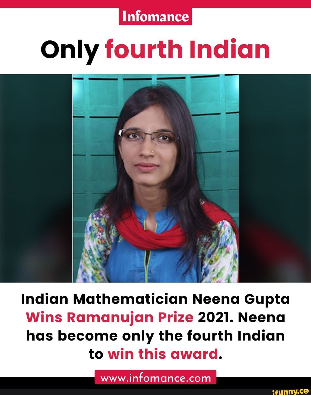 Infomance Only Fourth Indian Indian Mathematician Neena Gupta Wins ...