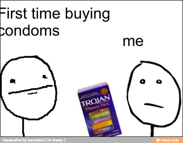 First time buying
condoms