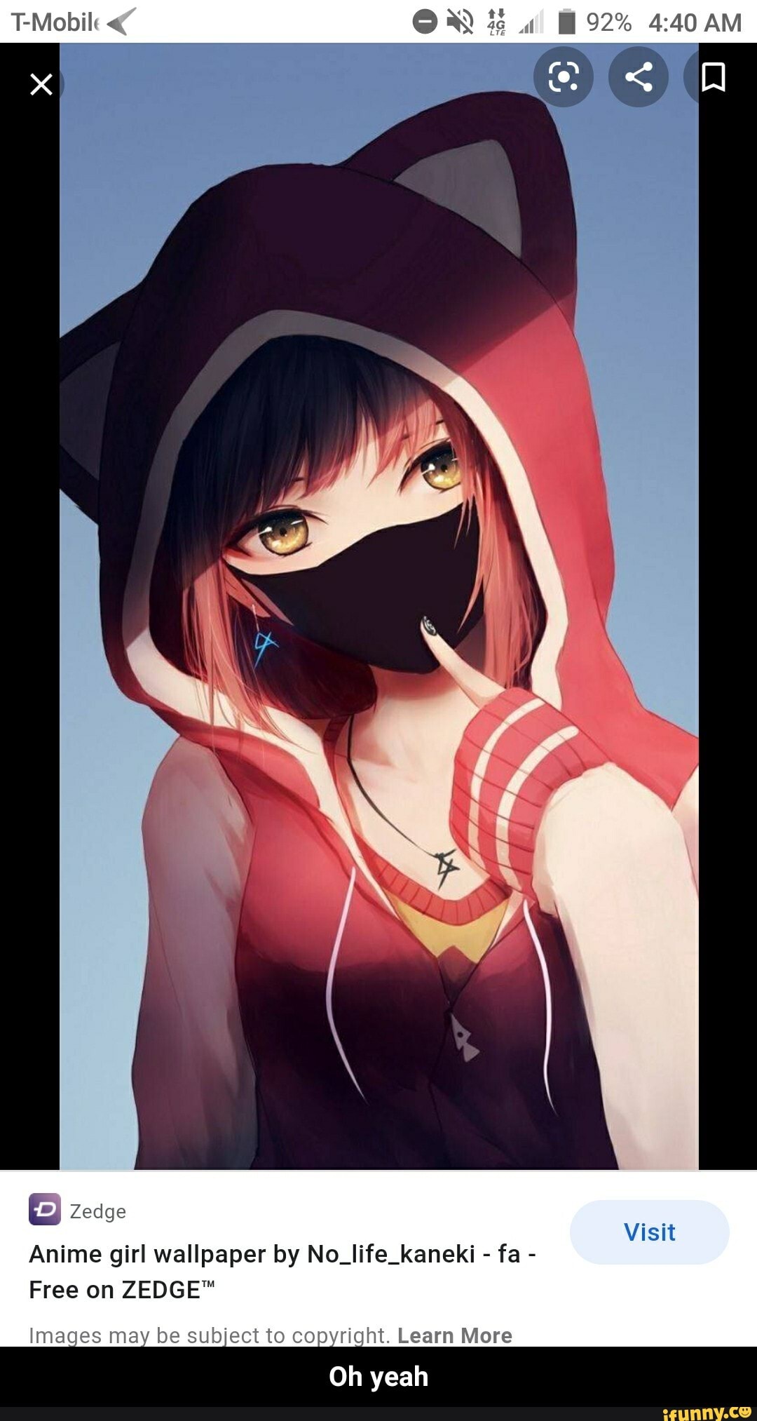 TMobik ON al 92 Zedge Anime girl wallpaper by No_life_kaneki fa Free on Images may be