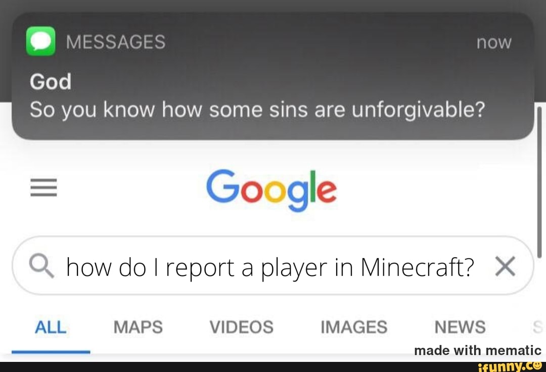 MESSAGES now God So you know how some sins are unforgivable? = Go gle Q ...