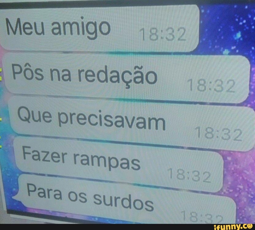 Meu amigo
ee Pôs
na
redação
à
Que precisavam