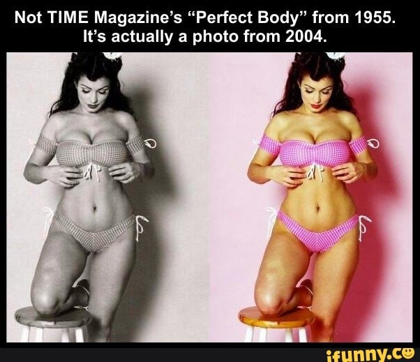 Not TIME Magazine's "Perfect Body" from 1955.
It's actually a photo from 2004.