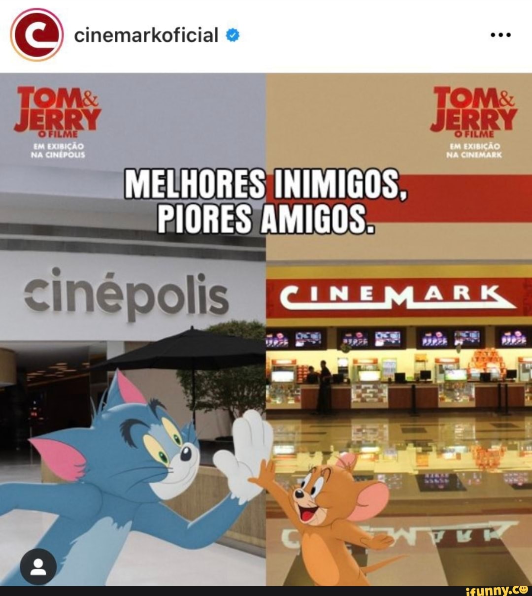 Q cinemarkoficial &
MELHORES INIMIGOS,
PIORES AMIGOS.
CINEMA RK