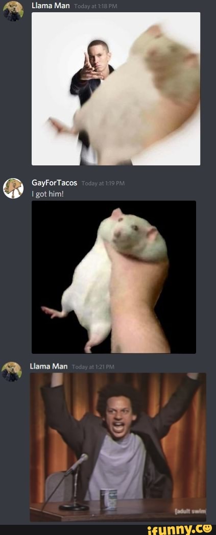 Llama Man
GayForTacos got him!
Llama Man
[aautt swim