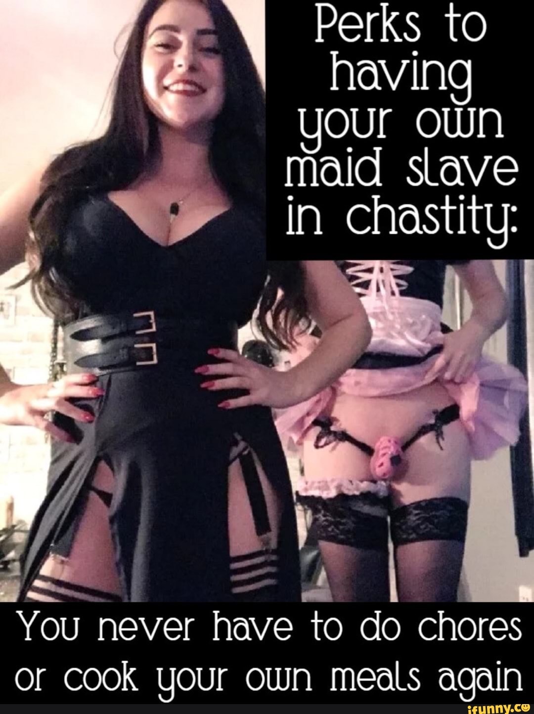 Chastity maid captions