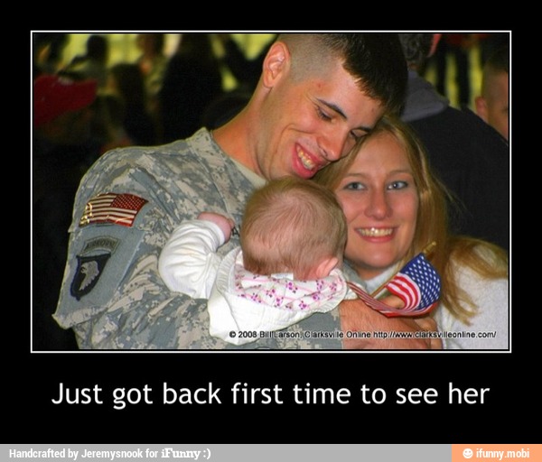 Just got back first time to see her - Just got back first time to see her