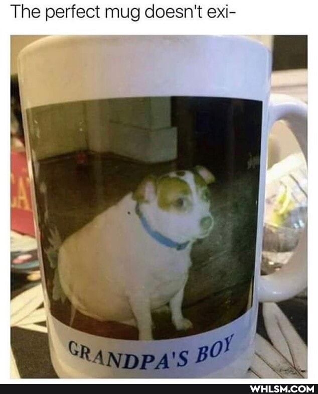 The perfect mug doesn't exi-
BO