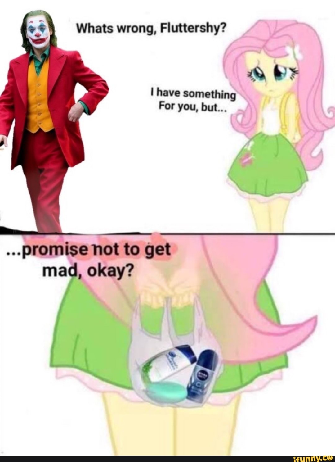 But i have. What's wrong Fluttershy. Fluttershy memes. I have something for you but Promise not to get Mad okay. Мем Флаттершай и человек паук.