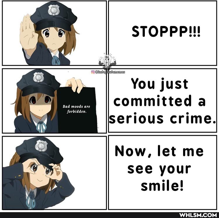 STOPPP!!!
You just committed a
Serious crime.
Now, let me see your smile!