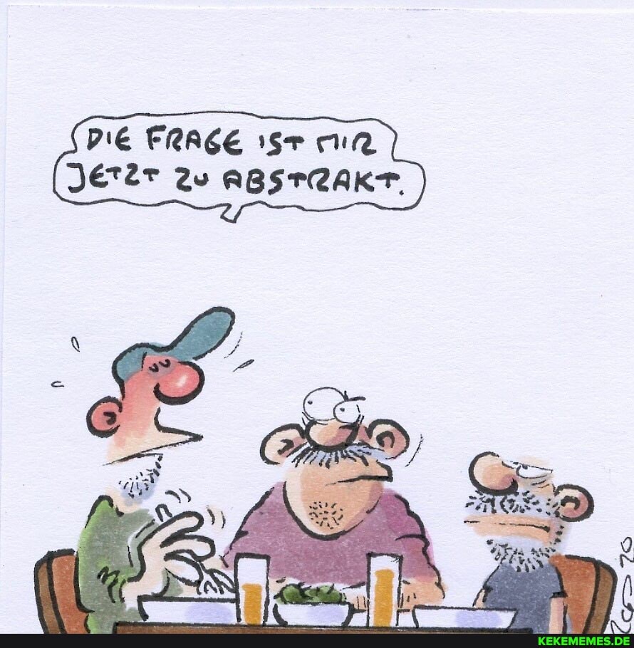 DIE FRAGE JETZT Zu ABSTRAKT.