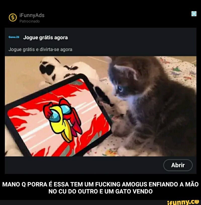 iFunnyAds
Semeze Jogue grátis agora
Jogue grátis e divirta-se agora
MANO Q PORRA É ESSA TEM UM FUCKING AMOGUS ENFIANDO A MÃO NO CU DO OUTRO E UM GATO VENDO
Abrir - MANO Q PORRA É ESSA TEM UM FUCKING AMOGUS ENFIANDO A MÃO NO CU DO OUTRO E UM GATO VENDO