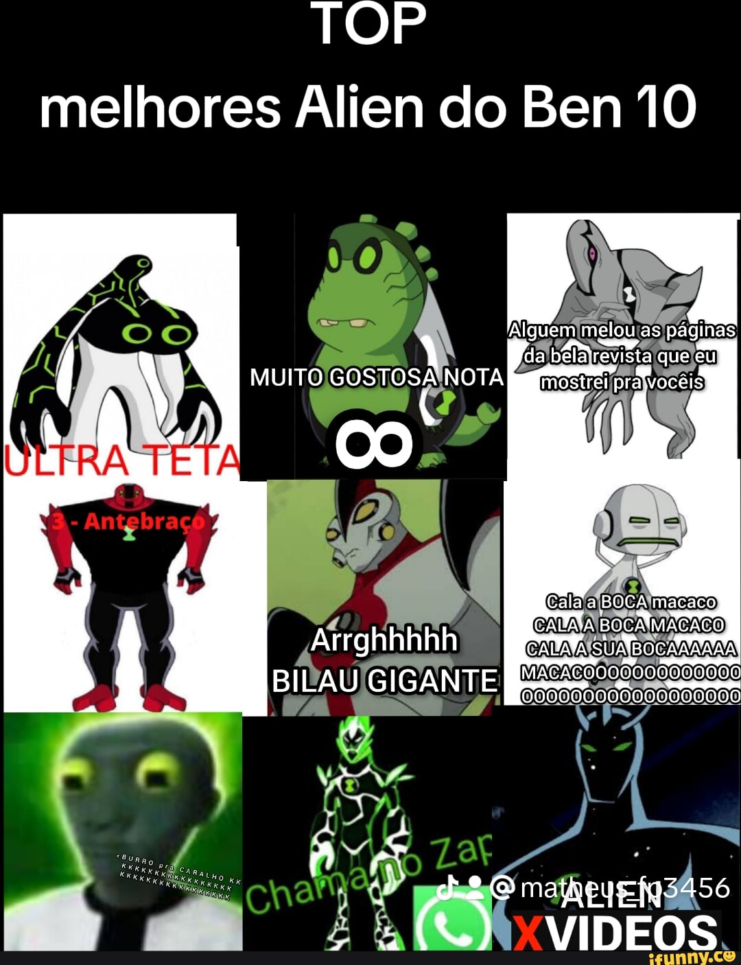 TOP melhores Alien do Ben 10 as MUITO Atrghhhhh IPAUIGIGANTE Lat VIDEOS. -  iFunny