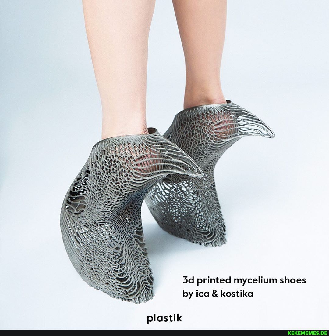 printed mycelium shoes ica &