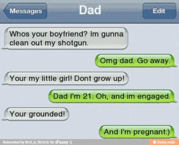 A
Your my little girl! Dont grow up! I