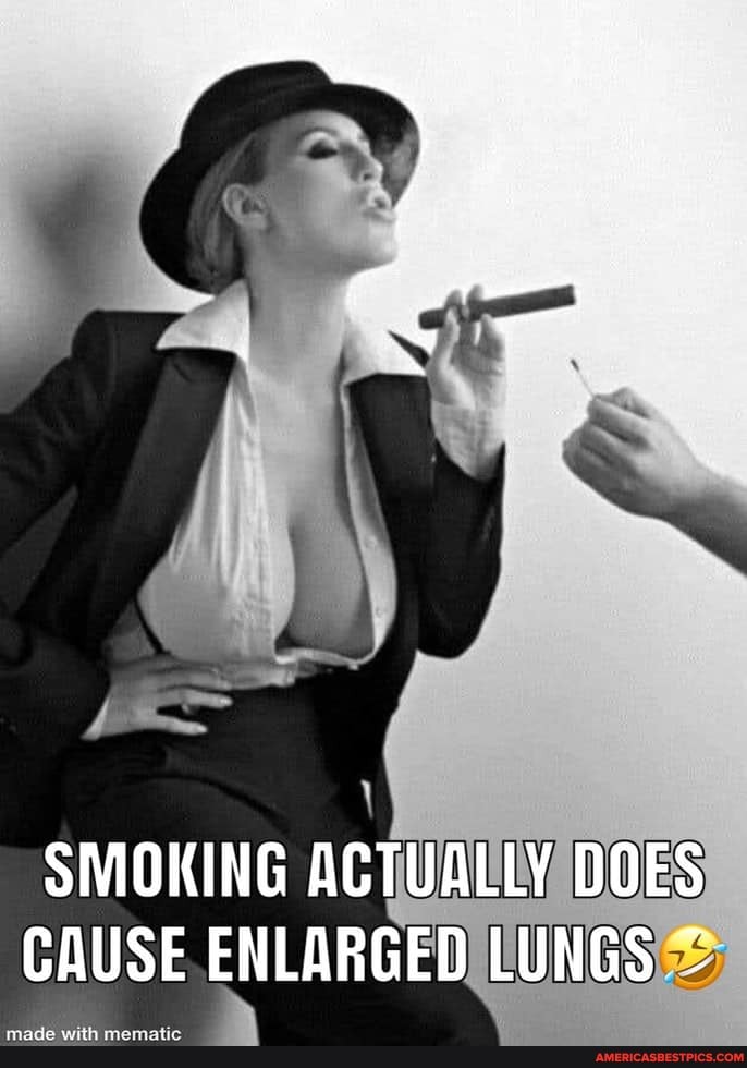 SMOKING ACTUALLY DOES CAUSE ENLARGED LUNGS