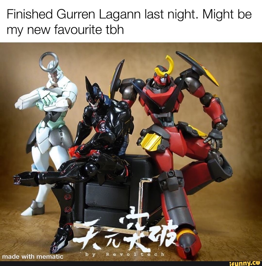 Finished Gurren Lagann last night. Might be my new favourite ton AZ