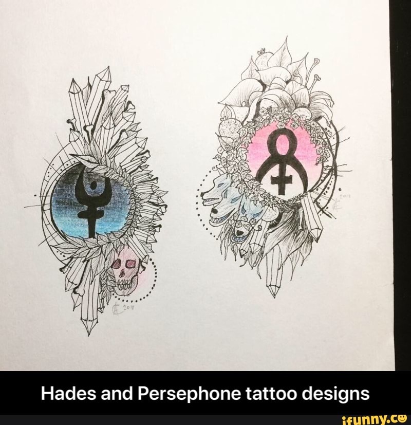 Hades and Persephone tattoo designs - )