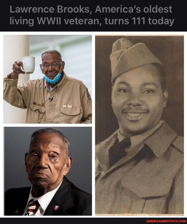 Lawrence Brooks, America's oldest
living veteran, turns today